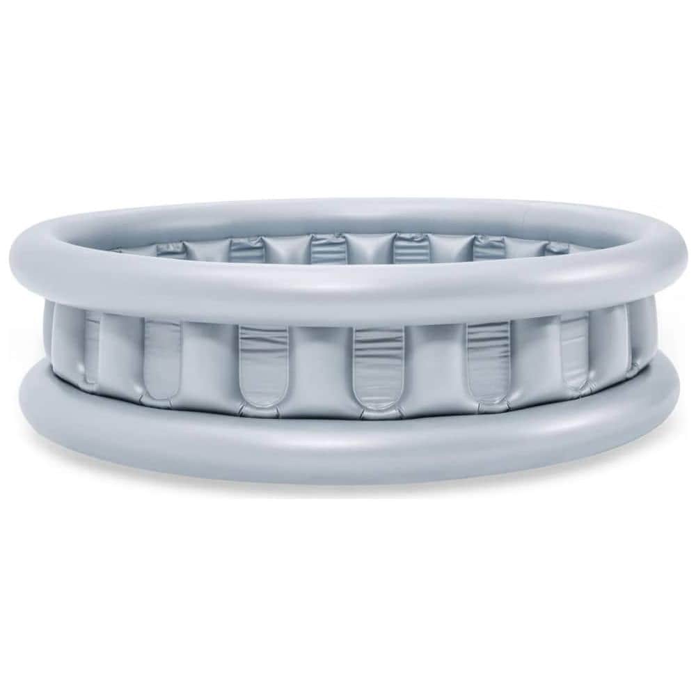 Piscina Space Ship Rotonda 152x43 Cm Argento - Foto 1