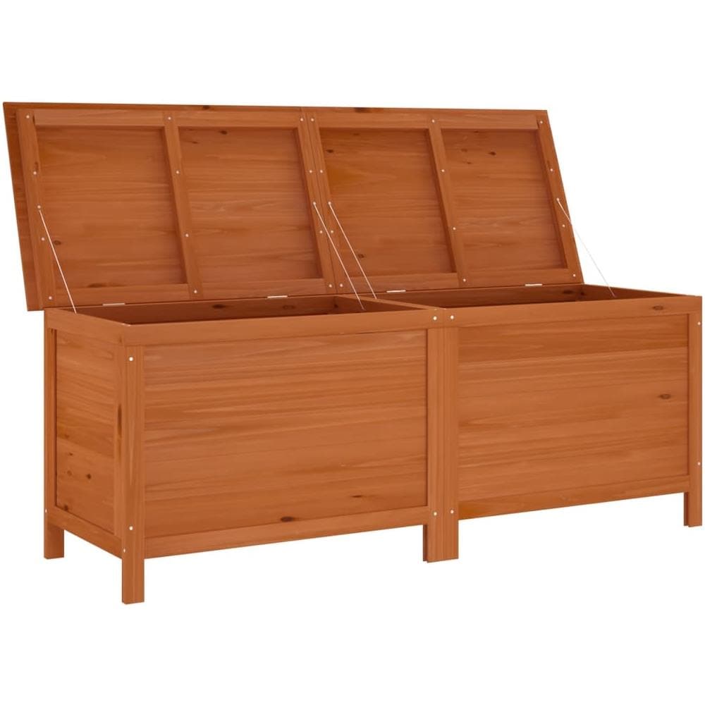 Contenitore Giardino Marrone 150x50x56,5cm Legno Massello Abete - Foto 3