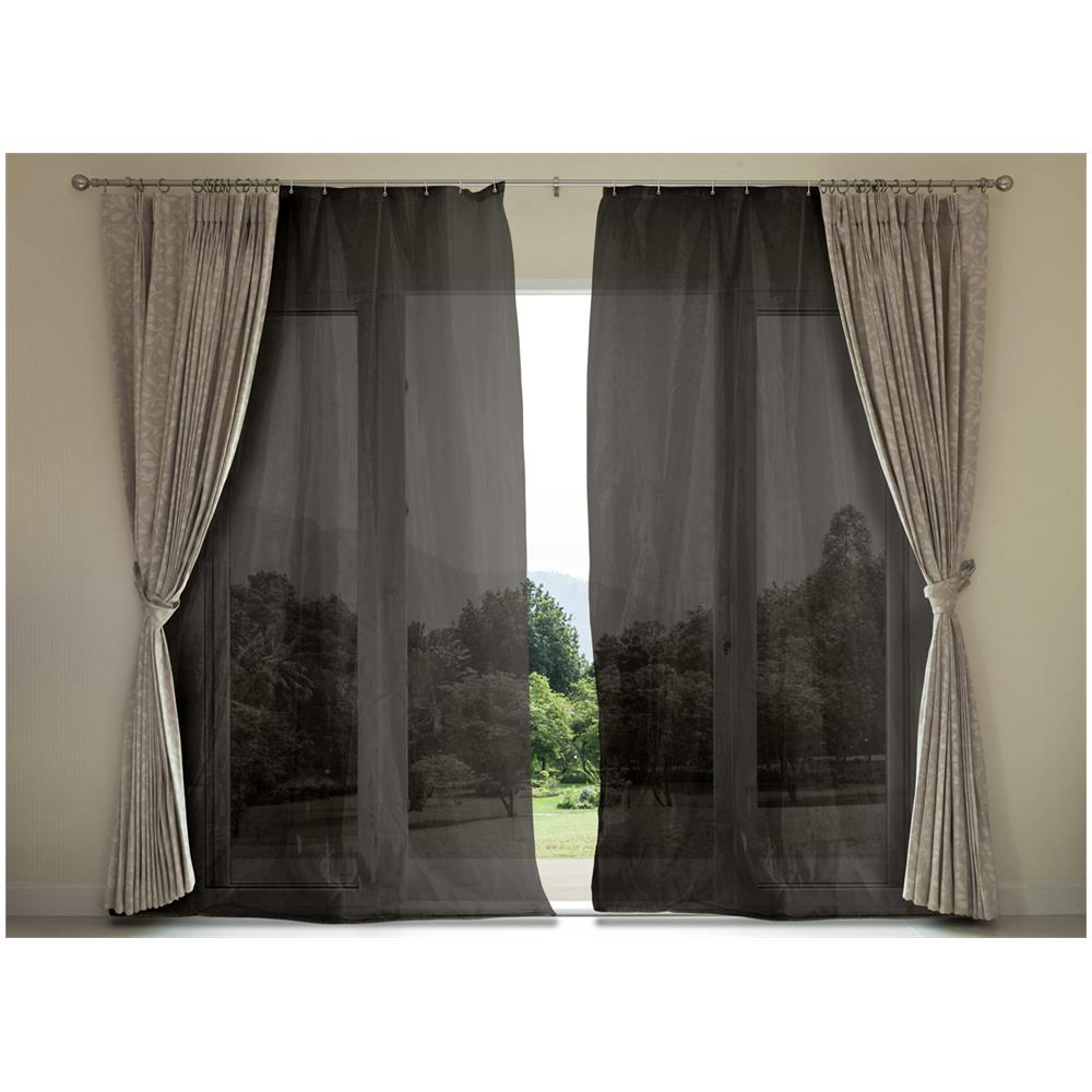 Tenda Zanzariera Per Porta E Finestre Anti Insetti Zanzare Tinta Unita Antracite Mosche Cimici - Foto 1