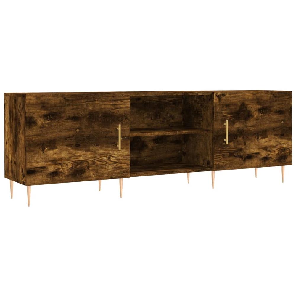 Mobile Porta Tv Rovere Fumo 150x30x50 Cm In Legno Multistrato - Foto 2