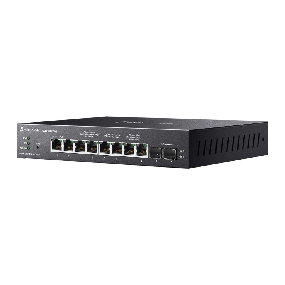 Switch Smart SG2210XMP-M2 con 8 Porte 2.5GBASE-T 2 Porte 10GE SFP+ e 8 porte PoE+ Omada - Foto 2