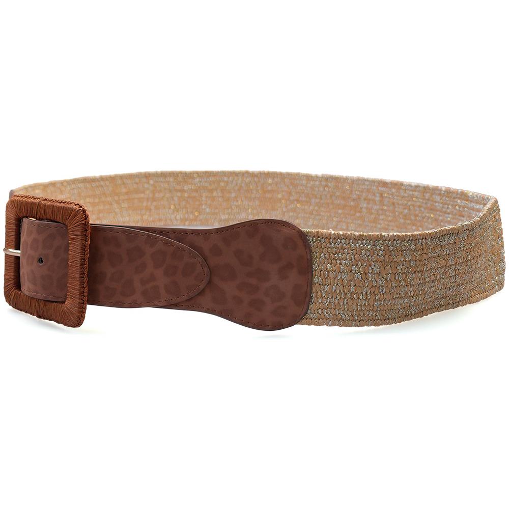 Cintura Larga Stampa Tigre Beige - Foto 1