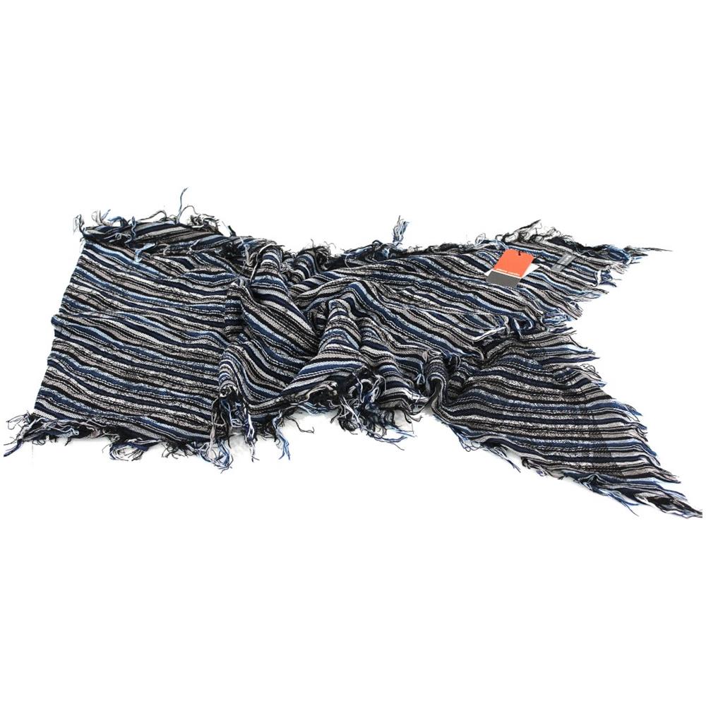 Sciarpa Uomo Jacquard Obliqua Jc3626 Blu - Foto 2