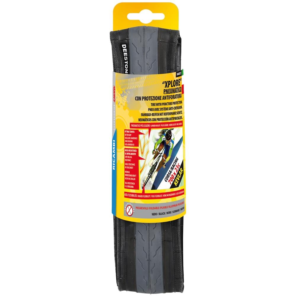 Pneumat. racing 700x23 Kevlar Pieghevole, Nero - Foto 4