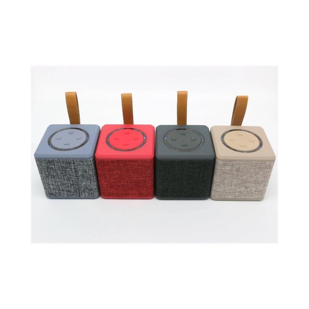Mini Haut-parleur Bluetooth Design Cube En Toile Rétro - Foto 2