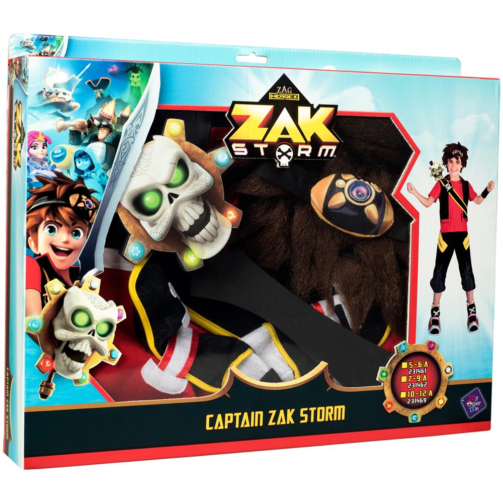 Cofanetto Travestimento Da Zak Storm Per Bambino - Taglia: 7 A 9 Anni - Foto 2