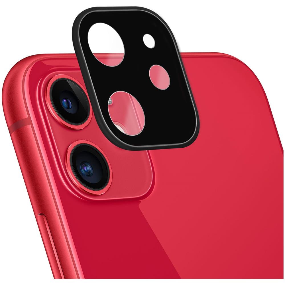 Lente Fotocamera Iphone 11 Protezione Vetro Temperato 9h Anti-traccia Nero - Foto 2