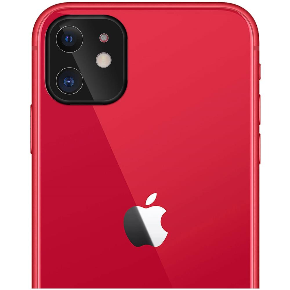Lente Fotocamera Iphone 11 Protezione Vetro Temperato 9h Anti-traccia Nero - Foto 1