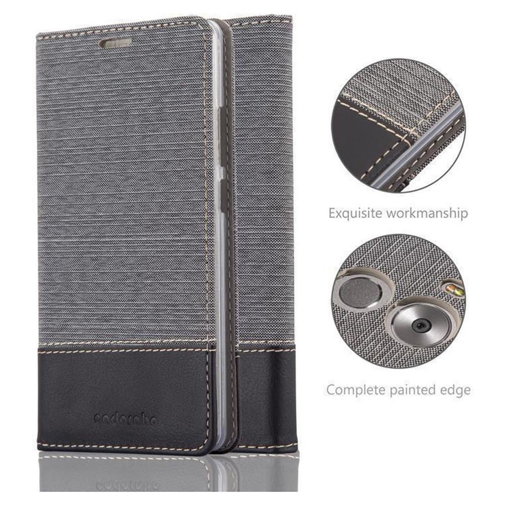 Custodia Compatibile Con Huawei Mate 8 In Grigio Nero - Coperchio Protettiva Con Chiusura Magnetica, Funzione Stand E Tasca Per Le Carte - Foto 6