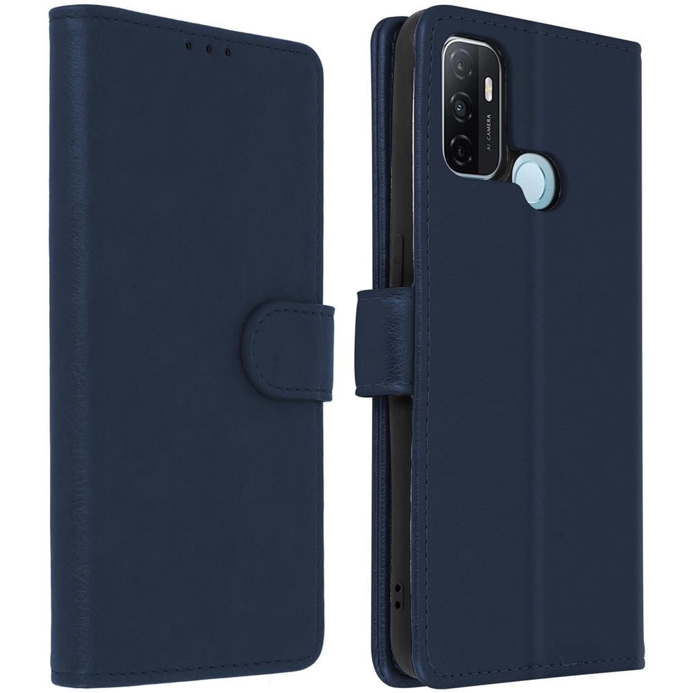 Custodia Oppo A53 / A53s Portadocumenti Funzione Supporto Blu - Foto 1