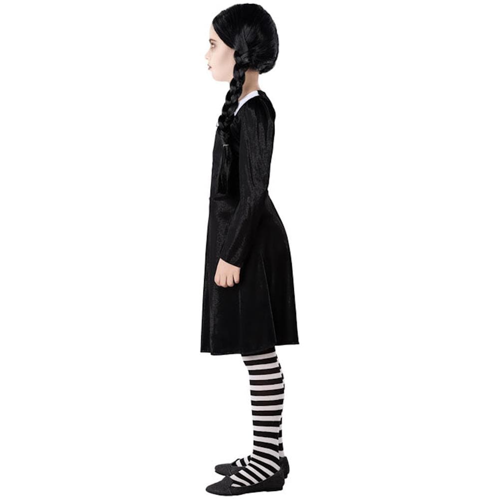 Costume Famiglia Gotica Bambina - Taglia: 5 - 6 Anni (115 - 130 Cm)  - Foto 2
