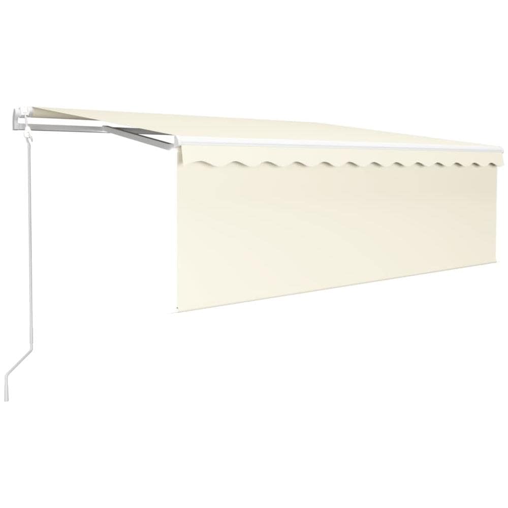 Tenda da Sole Retrattile Automatica con Parasole 4x3 m Crema - Foto 2