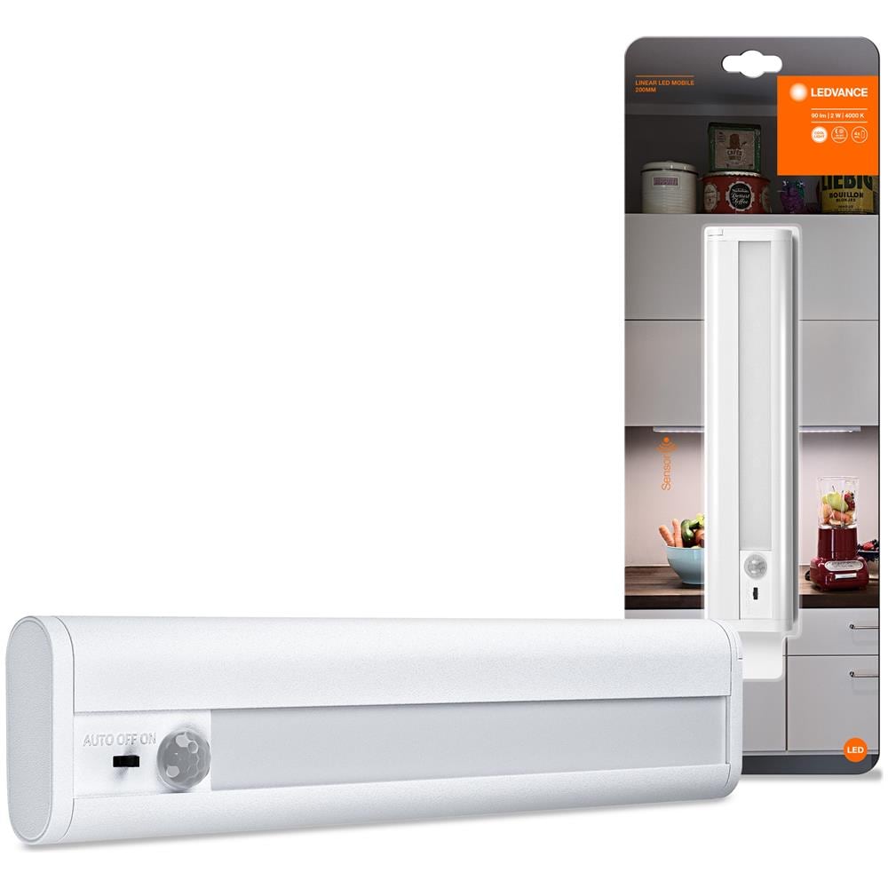 Ledvance Apparecchio A Bassa Tensione Con Alimentatore Esterno, Per Armadi E Sottopensili, Linear Led Mobile / 1,90 W, 6 V, Ampiezza Fascio Luminoso: 120°, Bianco Freddo, 4000 K, Materiale: Alluminio, Ip20 - Foto 2