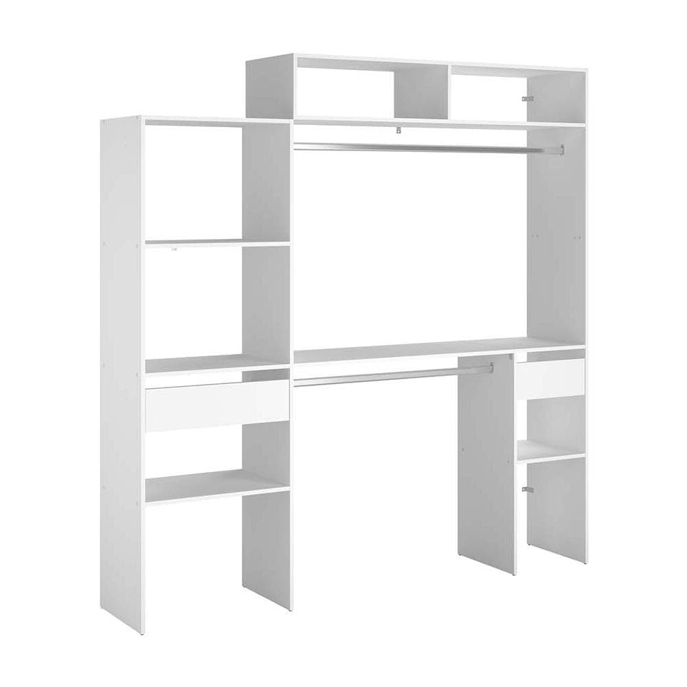 Elysee Armadio A Vista 2 Barre Appendiabiti, 4 Ripiani, 1 Cassetto - Foto 2