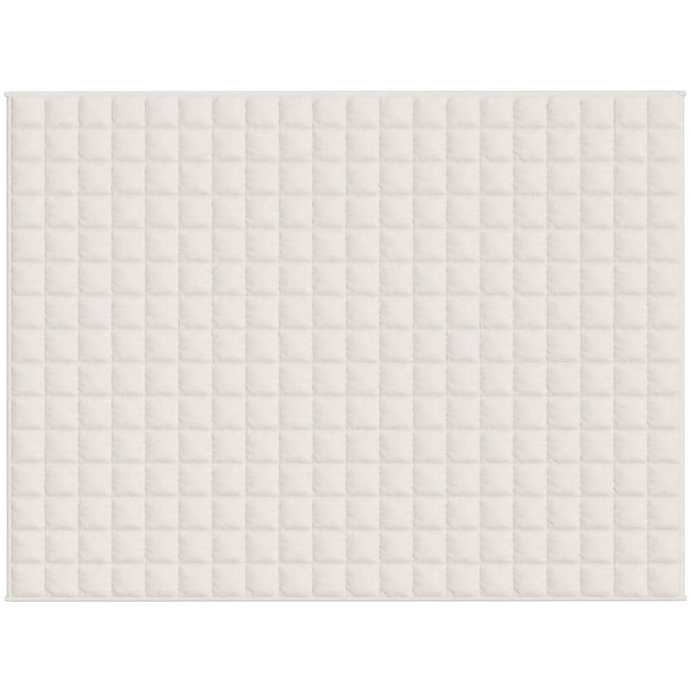 Coperta Ponderata Crema Chiaro 152x203 Cm 11 Kg Tessuto - Foto 2
