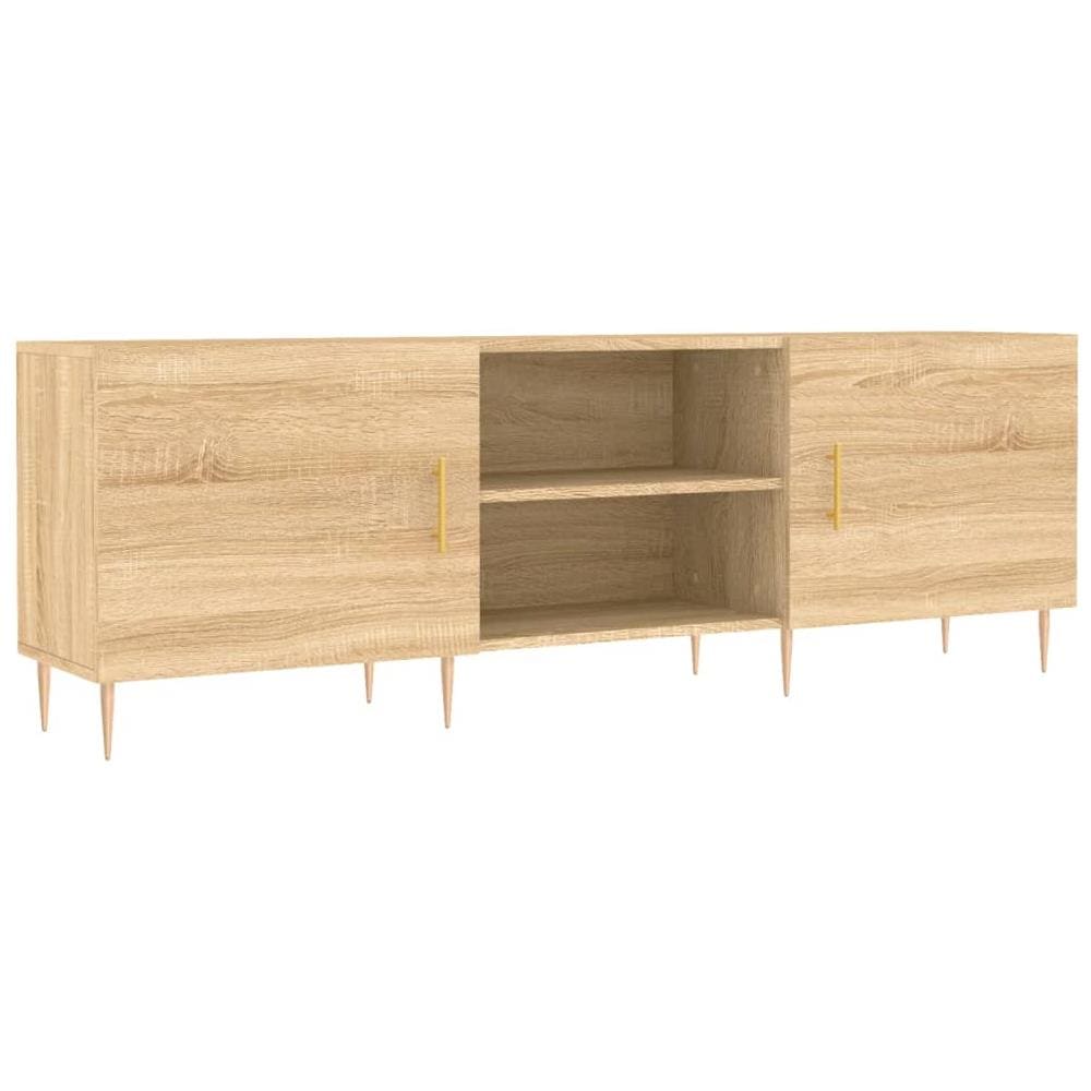 Mobile Porta Tv Rovere Sonoma 150x30x50 Cm In Legno Multistrato - Foto 2