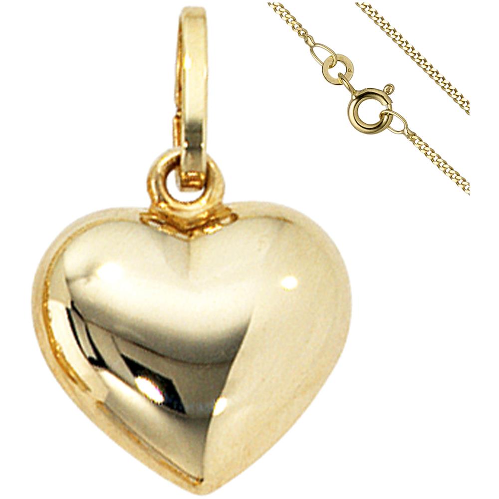 Ciondolo Cuore Piccolo 333 Oro Con Catena 50 Cm Cuore Oro - Foto 1