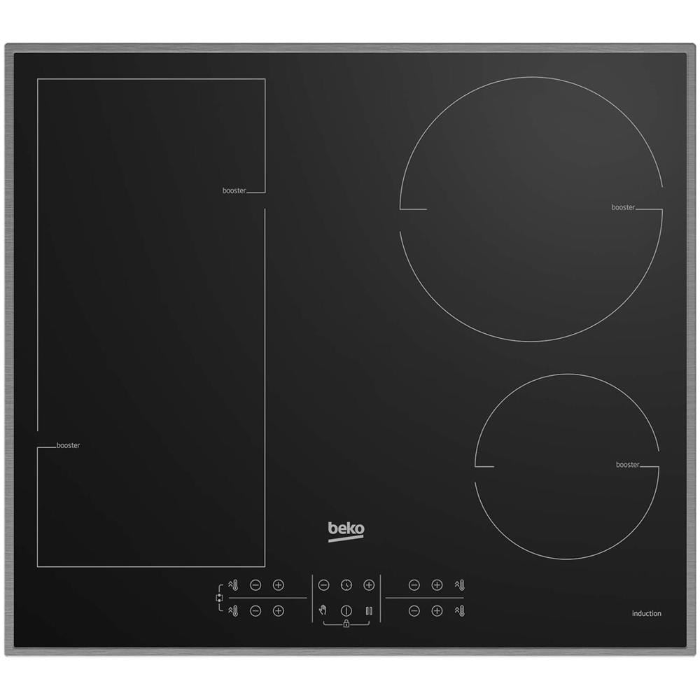 Piano Cottura HII 64200 FMTX a Induzione 4 Zone Cottura da 60 cm Vetroceramica Nero /Inox - Foto 1