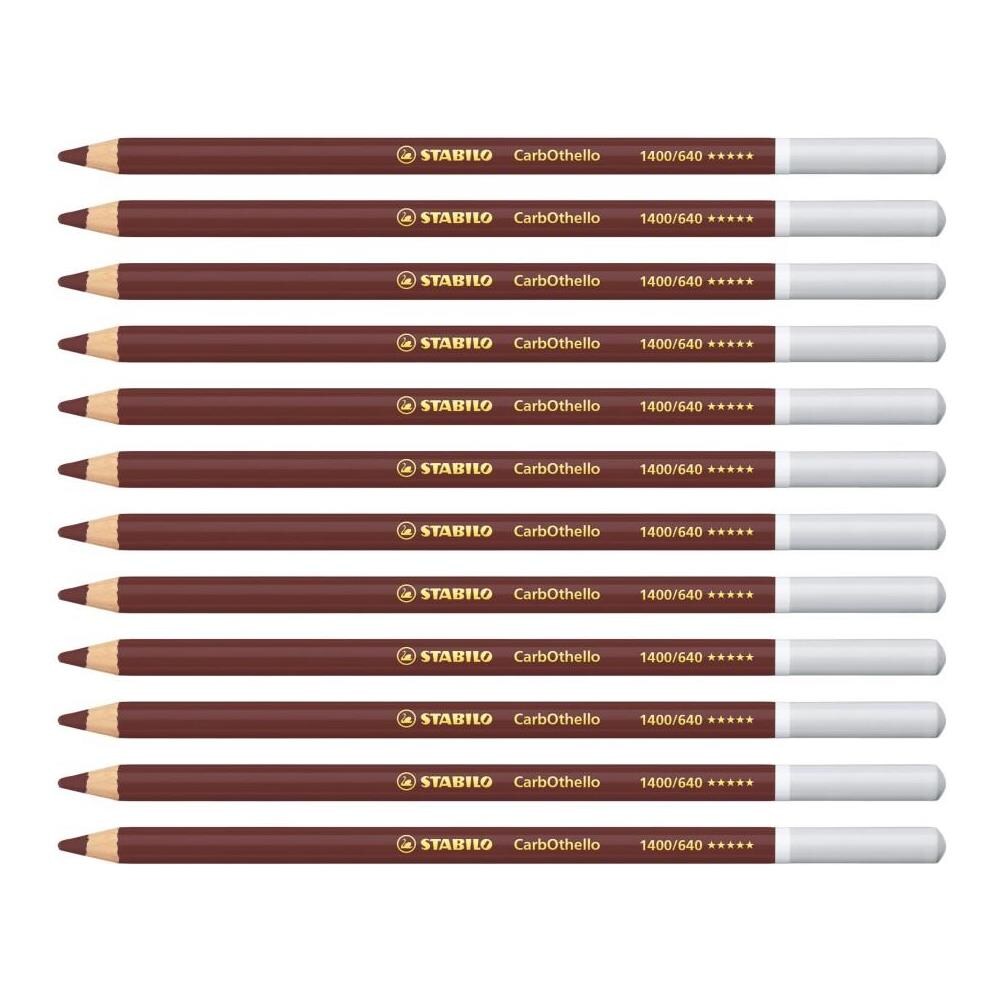 CarbOthello - Matita colorata Premium - Confezione da 12 - Viola Caput Mortuum - Foto 1