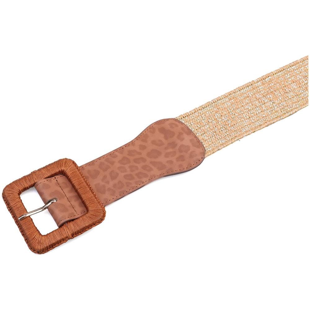 Cintura Larga Stampa Tigre Beige - Foto 2