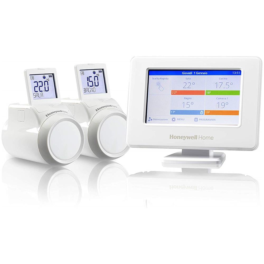 Termostato Evohome Wi-Fi con 2 Teste Termostatiche Colore Bianco - Foto 2