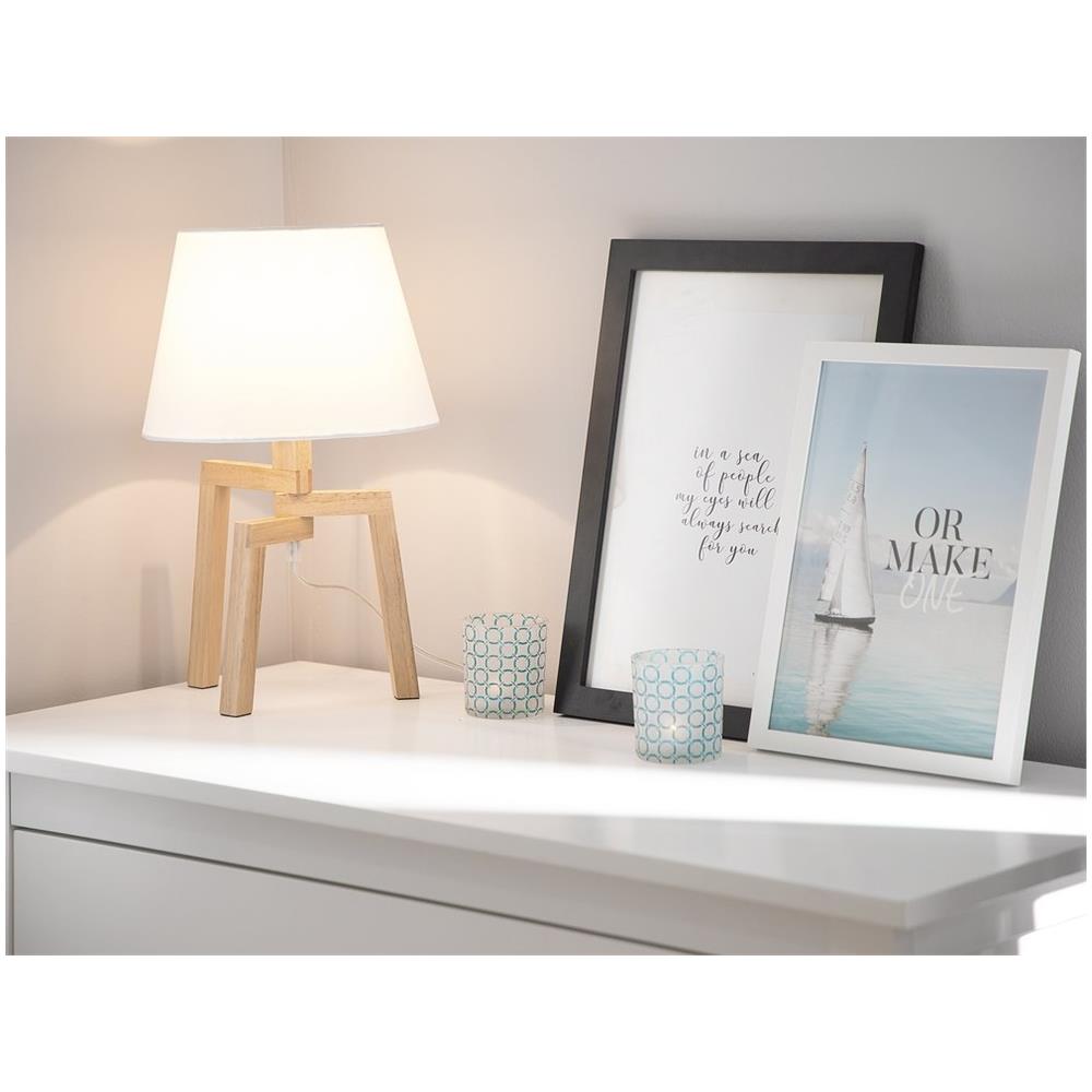 Lampada Da Tavolo Bianca 42 Cm Nalon - Foto 2