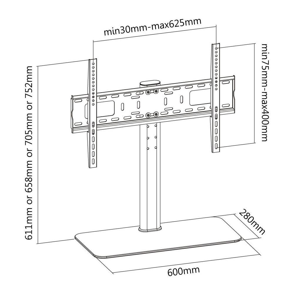 Supporto Universale Da Tavolo Per Tv Led Lcd 32-55'' - Foto 2