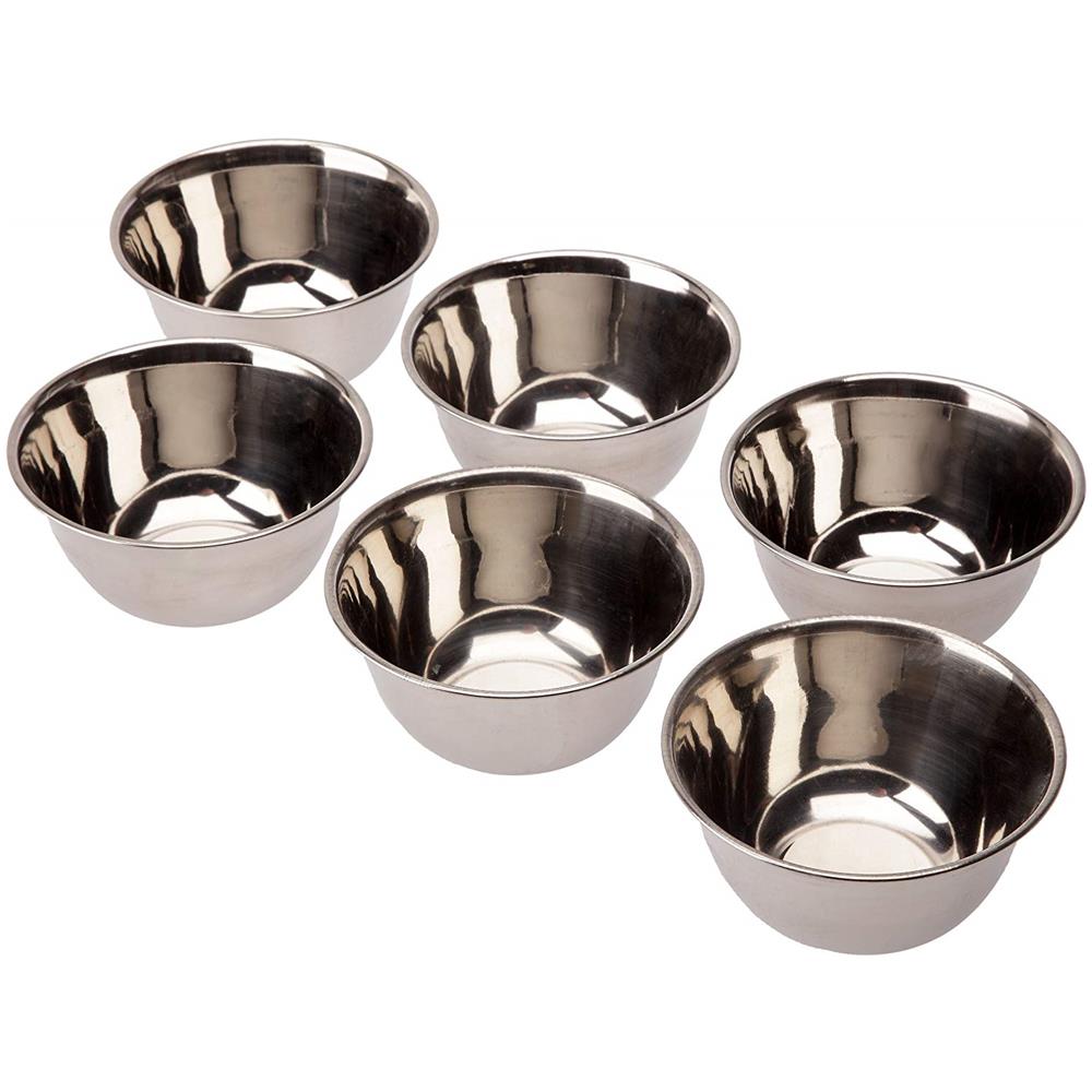 14012- 6 Ciotole Piccole Inox - Garinox -12cm 0,4l - Foto 2