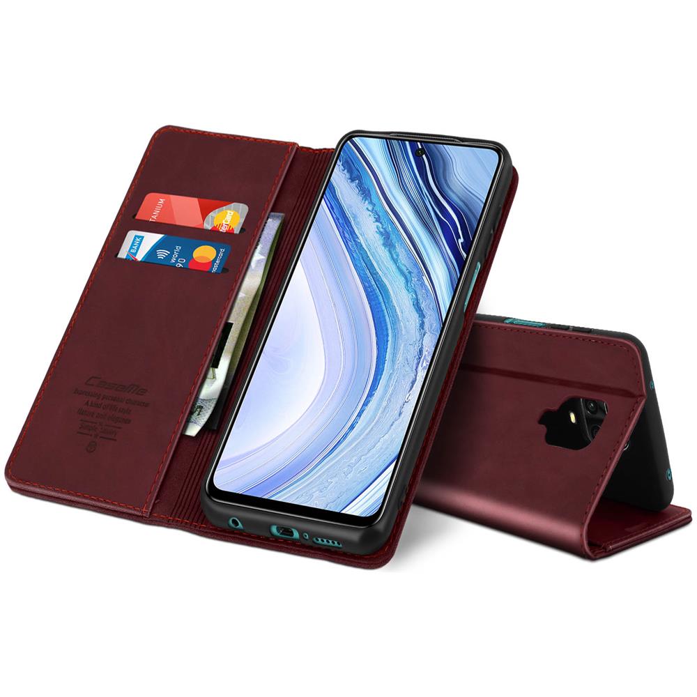 Custodia Redmi Note 9s / 9 Pro / 9 Pro Max Vintage Supporto Stand Amaranto - Foto 5