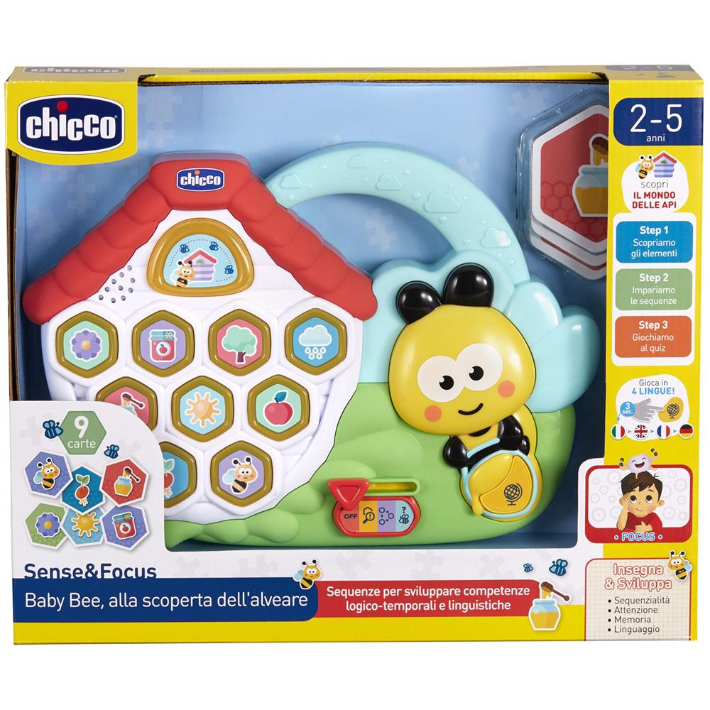 Baby Bee Alla Scoperta Dell'alveare, Centro Attività, Elettronico, 3 Modalità, Gioco Auto Correttivo, 2-5 Anni - Foto 1