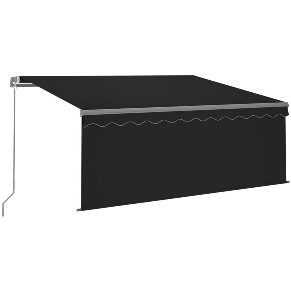Tenda Sole Retrattile Manuale con Parasole 3,5x2,5 m Antracite - Foto 1