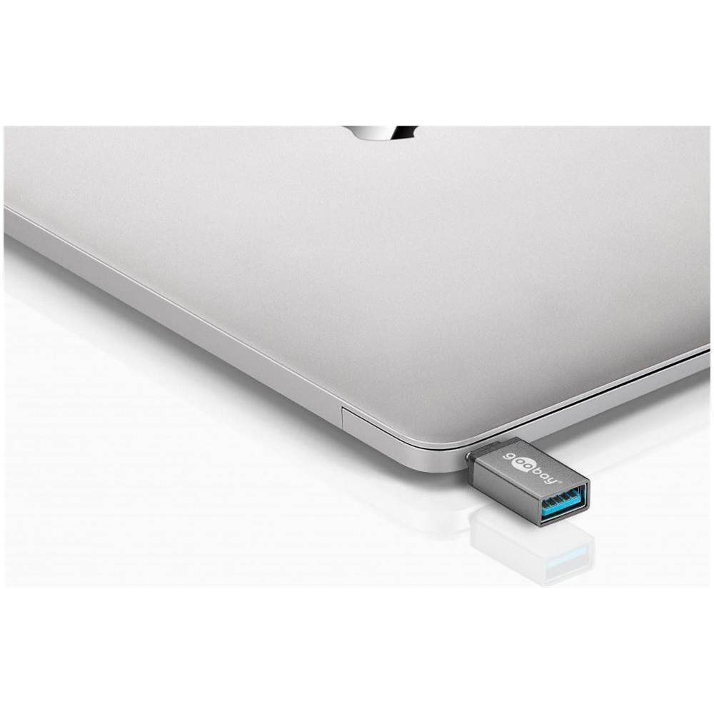 56621 USB-C USB 3.0 female (Type A) Grigio cavo di interfaccia e adattatore - Foto 2
