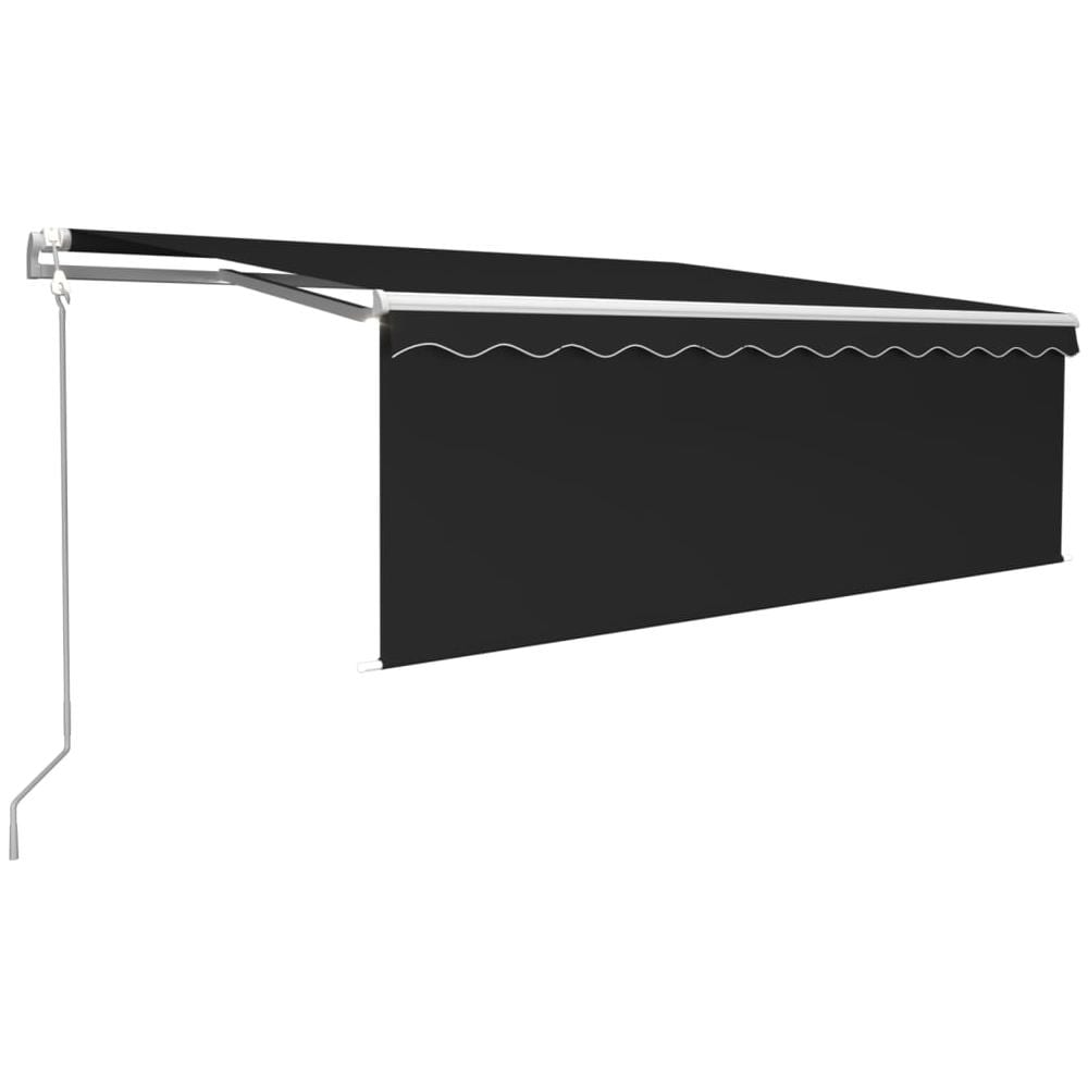 Tenda da Sole Retrattile Automatica con Parasole 4x3m Antracite - Foto 2