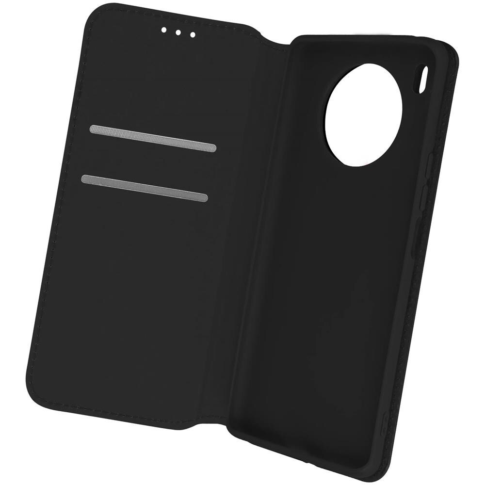 Custodia Huawei Nova 8i E Honor 50 Lite Portafoglio Funzione Supporto Video Nera - Foto 1