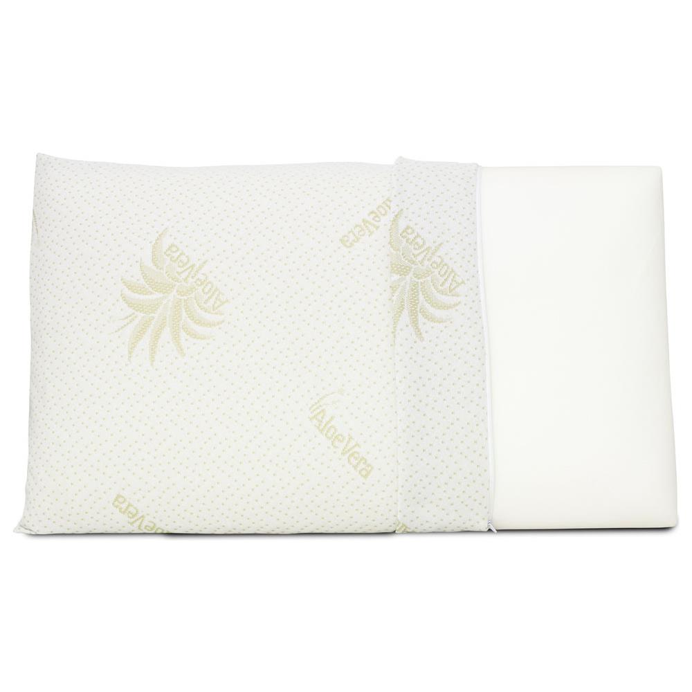 Guanciale Cuscino Letto 50x80cm Anallergico Memory Saponetta Aloe   - Foto 2
