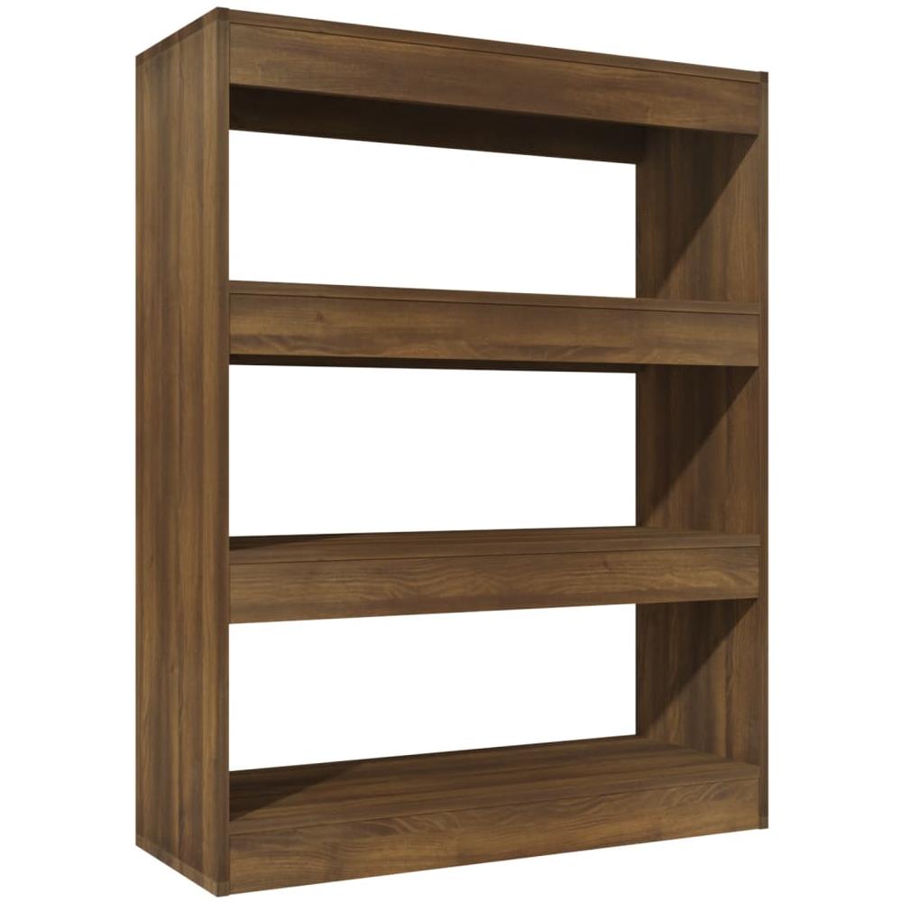 Libreria / divisorio Rovere Marrone 80x30x103cm Legno Multistrato - Foto 2