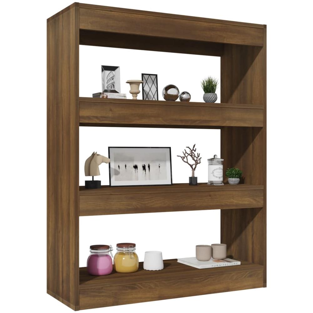 Libreria / divisorio Rovere Marrone 80x30x103cm Legno Multistrato - Foto 3