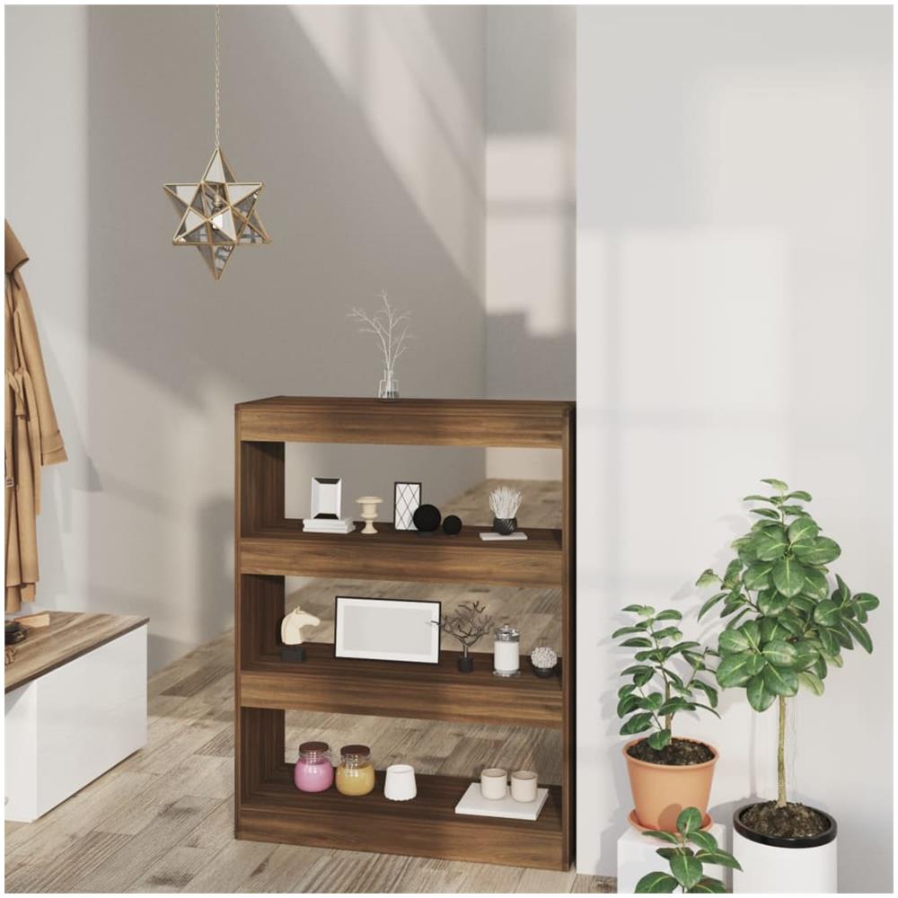 Libreria / divisorio Rovere Marrone 80x30x103cm Legno Multistrato - Foto 1