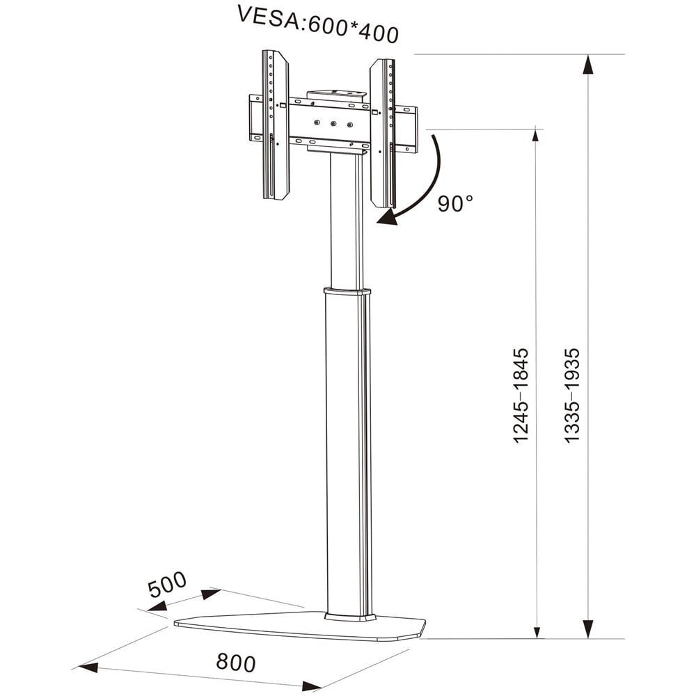 Supporto Da Pavimento Per Tv Da 32'' A 65'' - Foto 3