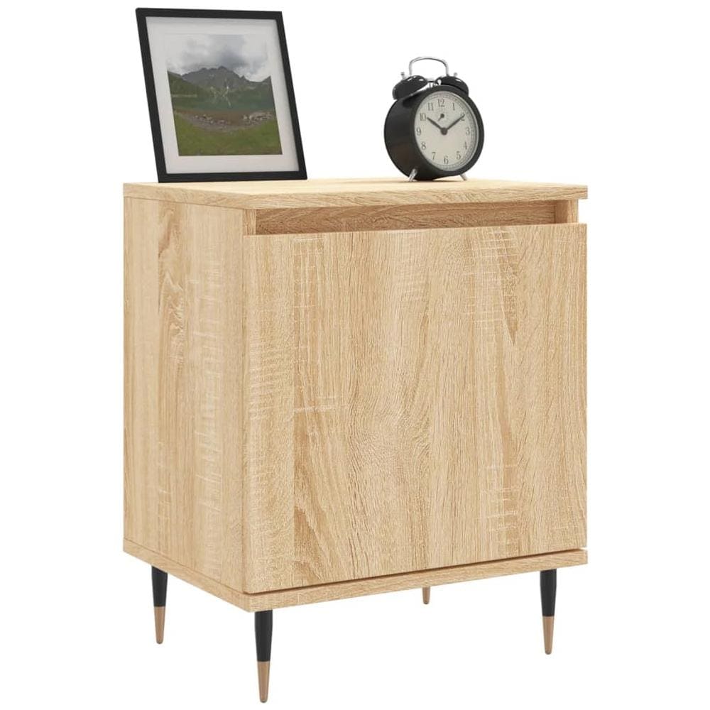 Comodini 2 Pz Rovere Sonoma 40x30x50 Cm In Legno Multistrato - Foto 2