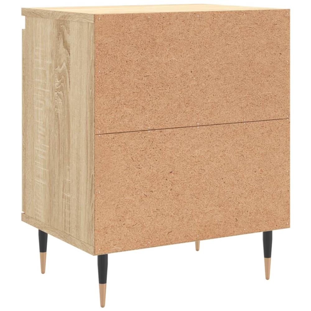 Comodini 2 Pz Rovere Sonoma 40x30x50 Cm In Legno Multistrato - Foto 7