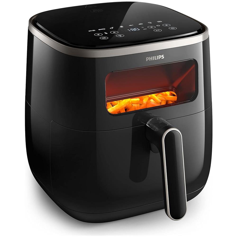 Friggitrice HD9257/80 ad Aria Calda Airfryer Serie 3000 Capacità 5.6 Litri Potenza 1700 W Colore Nero - Foto 2