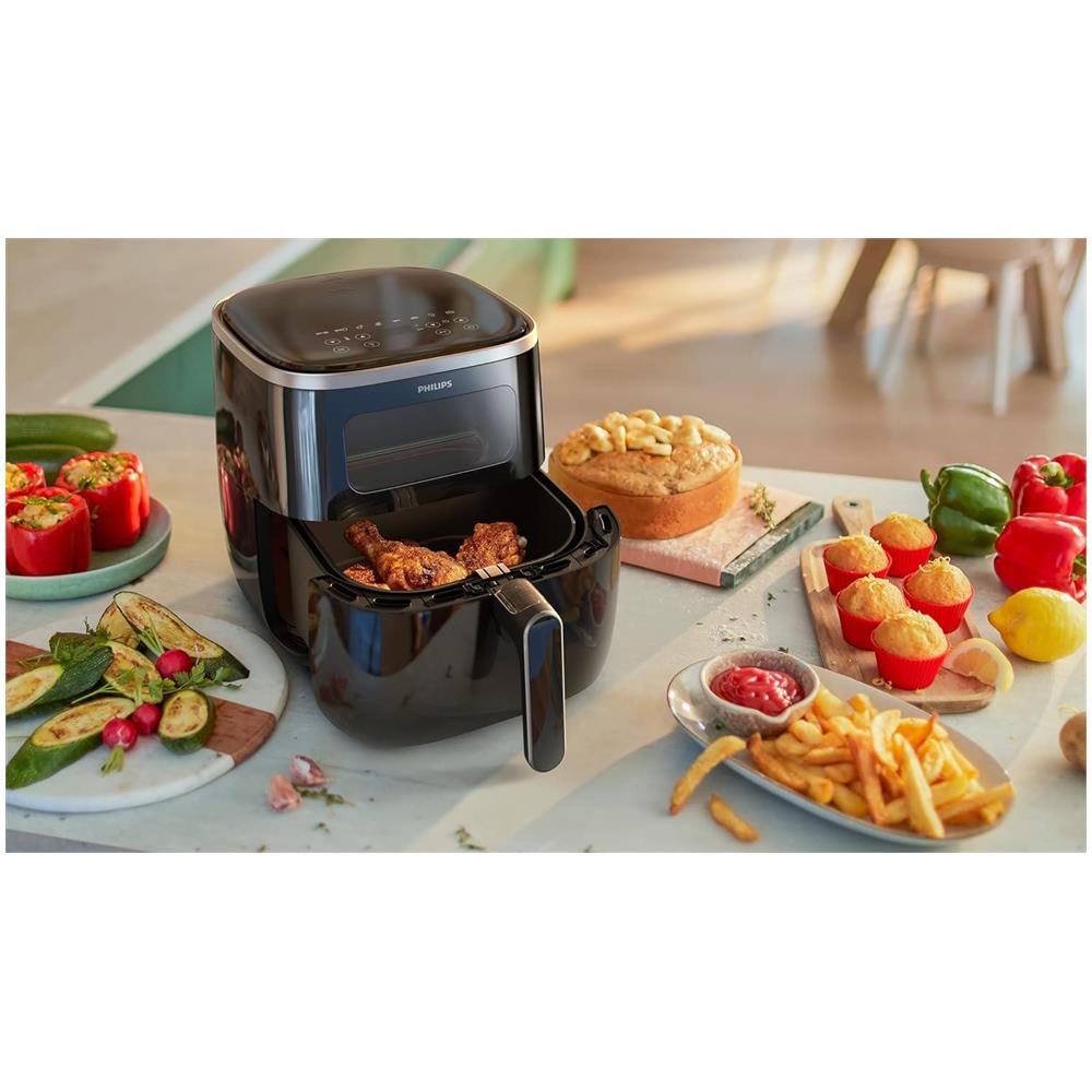 Friggitrice HD9257/80 ad Aria Calda Airfryer Serie 3000 Capacità 5.6 Litri Potenza 1700 W Colore Nero - Foto 8
