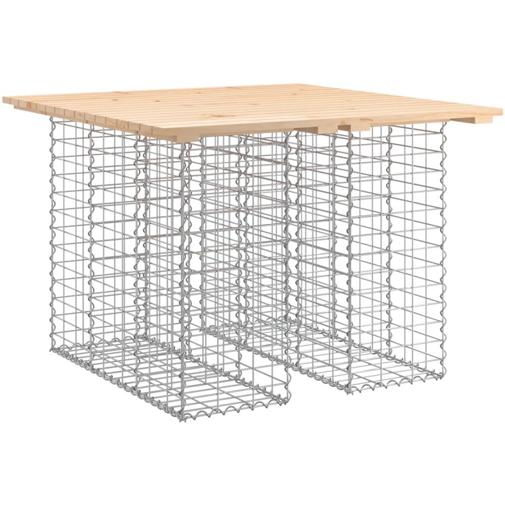 Panca Giardino Design Gabbione 100x102x72cm Legno Massello Pino - Foto 2