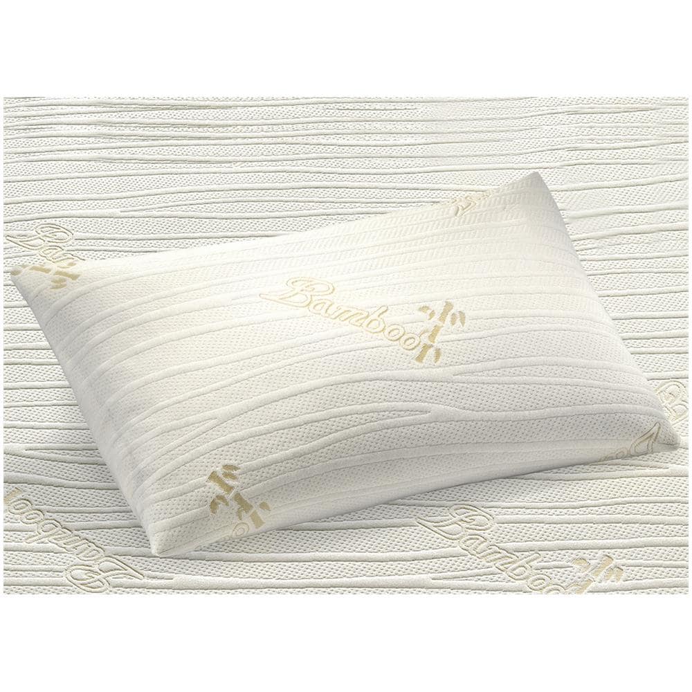 Coppia 2 Federe Cuscino Letto Sfoderabili Elasticizzate Anallergiche Bamboo - Foto 1