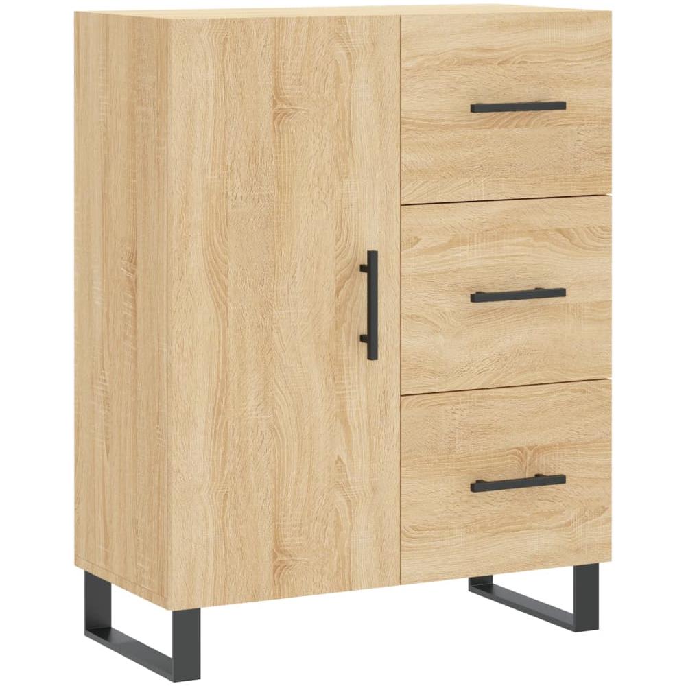 Credenza Rovere Sonoma 69,5x34x90 Cm In Legno Multistrato - Foto 2