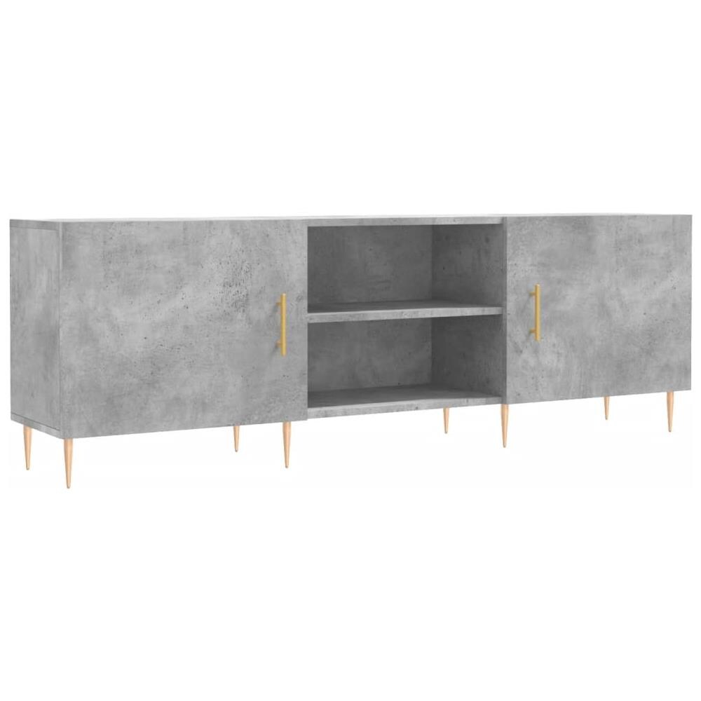 Mobile Porta Tv Grigio Cemento 150x30x50cm In Legno Multistrato - Foto 2