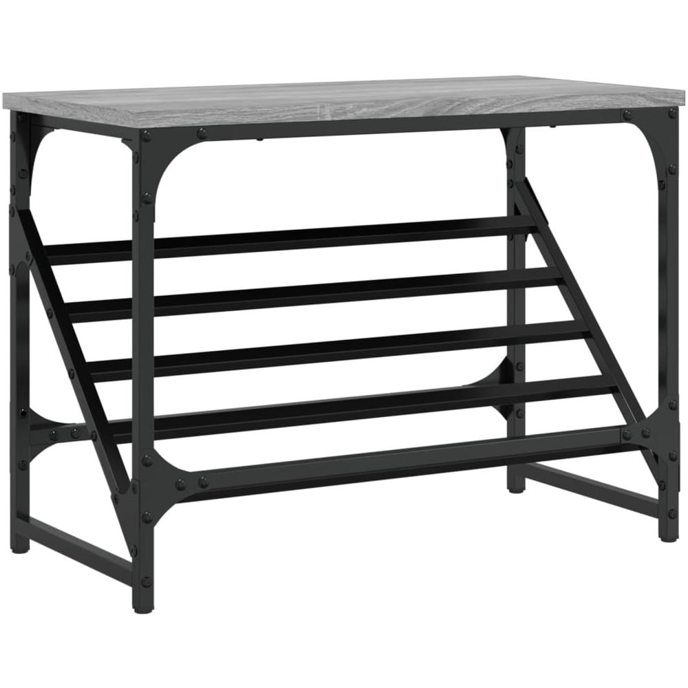 Scarpiera Grigio Sonoma 60x30x45 Cm In Legno Multistrato - Foto 2