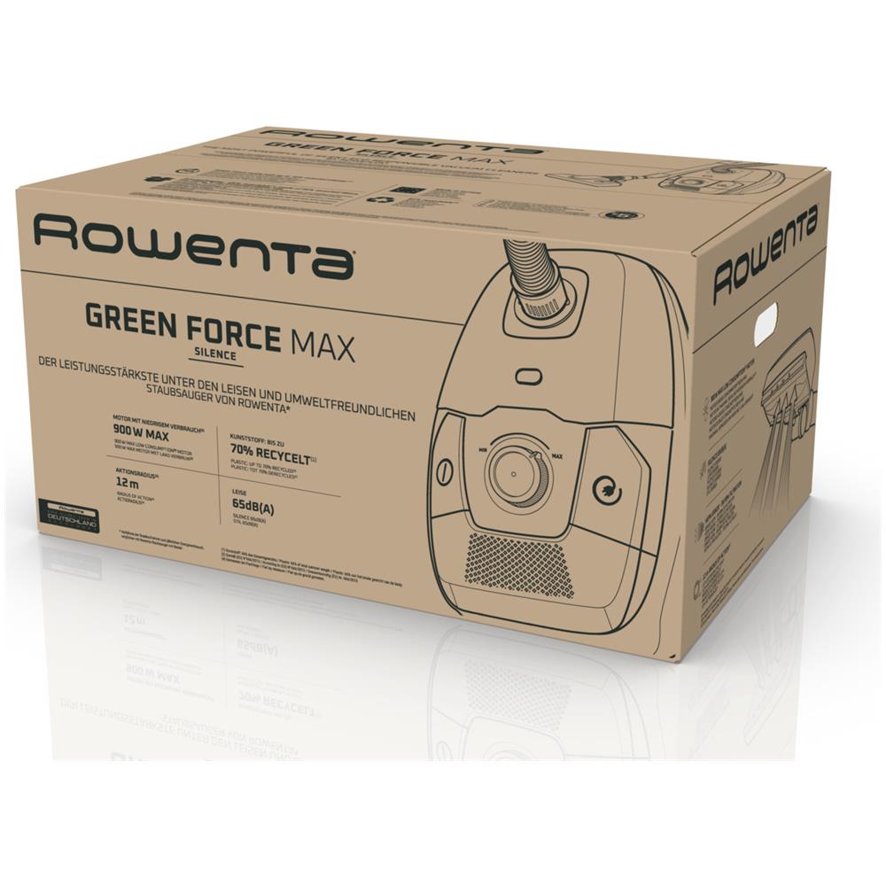 Aspirapolvere a Traino Green Force Silence RO6164 4,5 L Aspiratore a cilindro Secco 900 W Sacchetto per la polvere - Foto 12