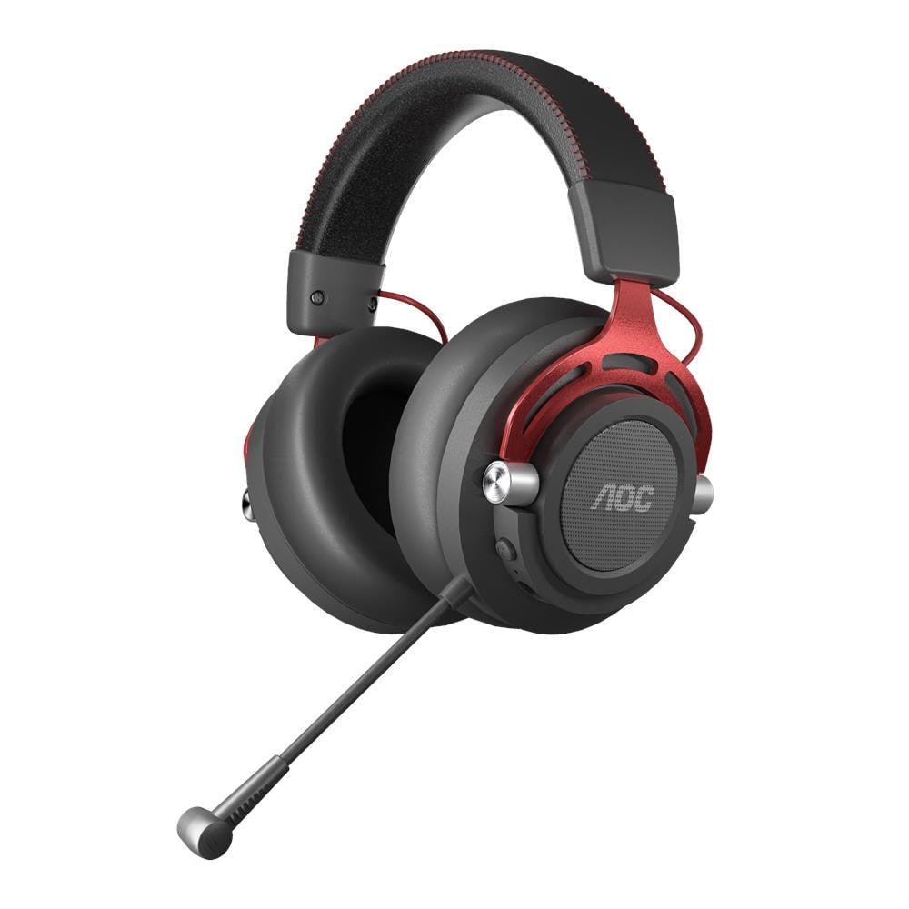 Cuffia e Auricolare GH401 con Cavo e senza Cavo a Padiglione Gaming Nero / Rosso - Foto 2